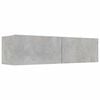 vidaXL خزانة تلفزيون رمادي أسمنتي 120&times;30&times;30 سم خشب صناعي