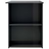 vidaXL مكتب رمادي لامع 110×60×73 سم خشب مضغوط