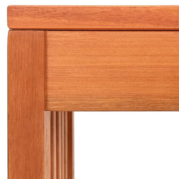 vidaXL أريكة حديقة 130 سم خشب أوكالبتوس صلب