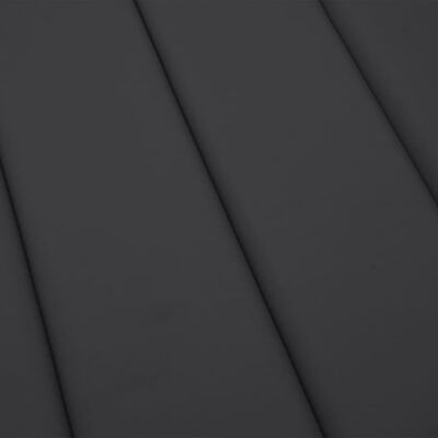 vidaXL وسادة كرسي تشمس أسود 200×50×3 سم قماش