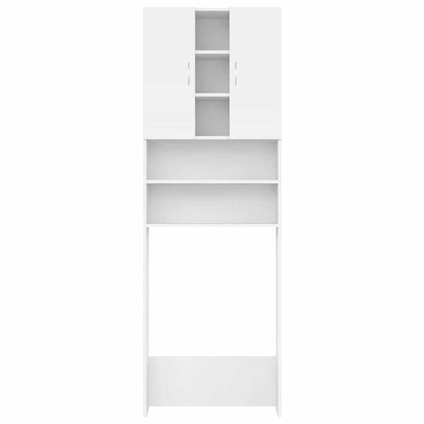 vidaXL خزانة غسالة أبيض 64×25.5×190 سم