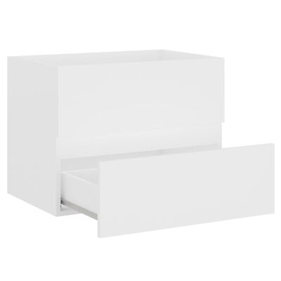 vidaXL خزانة حوض أبيض 60×38.5×45 سم خشب حبيبي