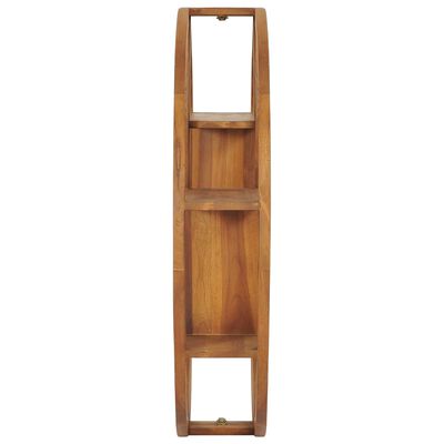 vidaXL Yin Yang Wall Shelf 100x20x100 cm Solid Teak Wood