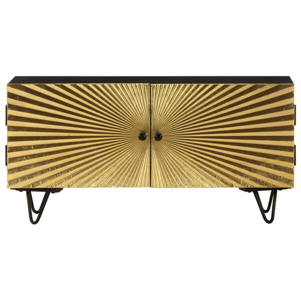 vidaXL خزانة تلفزيون 90×30×45 سم خشب مانجو صلب