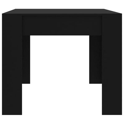 vidaXL طاولة سفرة أسود 180×90×76 سم خشب حبيبي