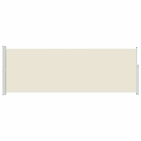 vidaXL مظلة جانبية قابلة للسحب 160&times;500 سم كريمي