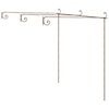 vidaXL تعريشة حديقة ذات طراز عتيق بني 3&times;3&times;2.5 م حديد