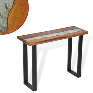 vidaXL طاولة كونسول خشب ساج 100&times;35&times;75 سم