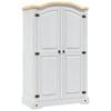 282620 vidaXL Wardrobe Mexican Pine Corona Range 2 Doors White - Untranslated