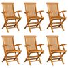 3065529 vidaXL Folding Garden Chairs 6 pcs Solid Teak Wood (2x312277) - Untranslated