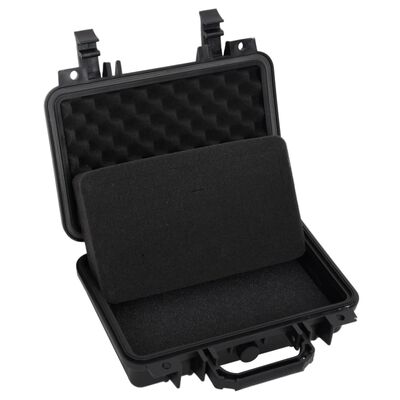 vidaXL Portable Flight Case Black 30x22x10 cm PP