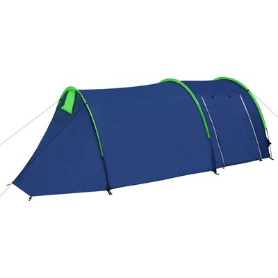 vidaXL خيمة تخييم لـ 4 أشخاص أزرق كحلي/أخضر