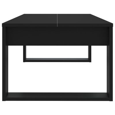vidaXL طاولة قهوة أسود 110×50×35 سم خشب صناعي