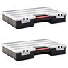 vidaXL Assortment Boxes 2 pcs with Adjustable Dividers 460x325x80 mm Plastic - Untranslated