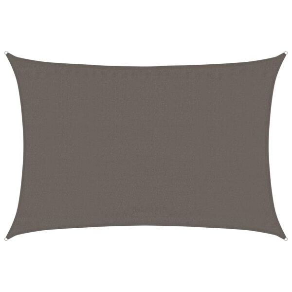 vidaXL مظلة شراعية 160 جم/م² أنثراسيت 3.5×4.5 م HDPE