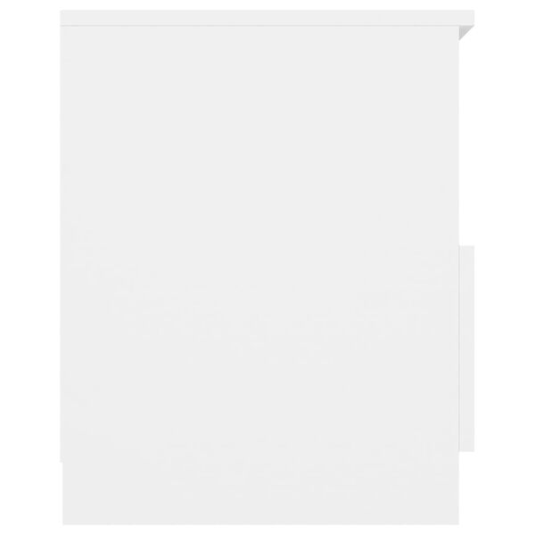 vidaXL خزانة سرير أبيض 40×40×50 سم خشب صناعي