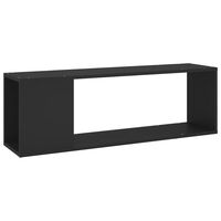 vidaXL خزانة تلفزيون أسود 100×24×32 سم خشب صناعي