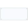 vidaXL حائط مطبخ 2 pcs شفاف 90 x 40 cm زجاج مقسى