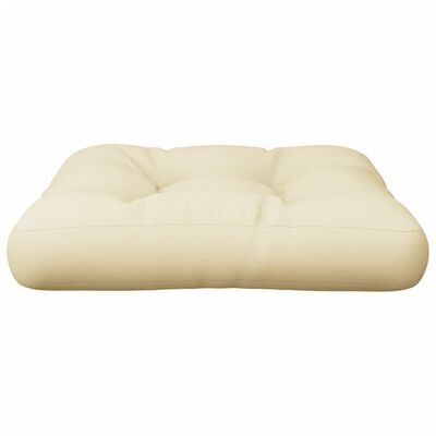 vidaXL وسادة أريكة طبلية كريمي 50×50×10 سم