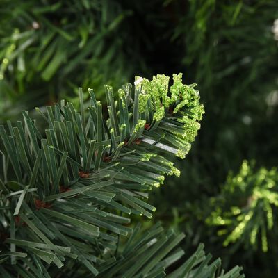 vidaXL شجرة كريسماس صناعية مع أكواز صنوبر أخضر 210 سم