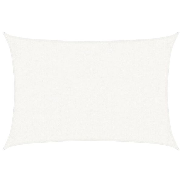 vidaXL مظلة شراعية 160 جم/م&sup2; أبيض 2&times;3 م HDPE