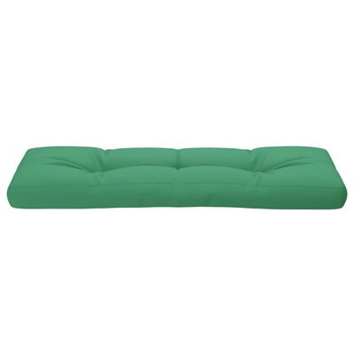 vidaXL وسادة أريكة طبليات أخضر 120×40×10 سم