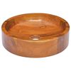 326159 vidaXL Basin Solid Teak Wood &Phi;40x10 cm - Untranslated