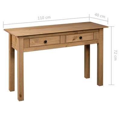 vidaXL طاولة كونسول 110×40×72 سم خشب صنوبر صلب طراز بنما