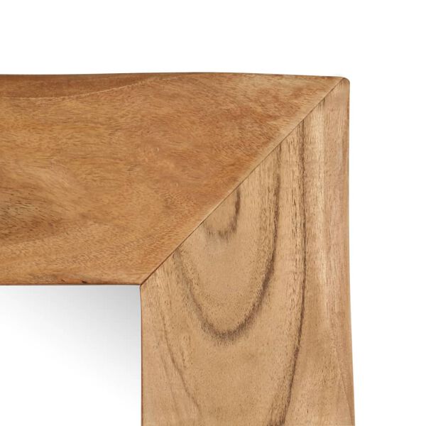 vidaXL مرآة تجميل 50×110 سم خشب أكاسيا صلب