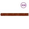 vidaXL سياجات عشب 10 ق 103x10 سم فولاذ كورتن مرن