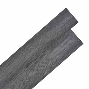 vidaXL بلاط الأرضية 36 pcs أسود وأبيض 5.02 m&sup2; بي في سي