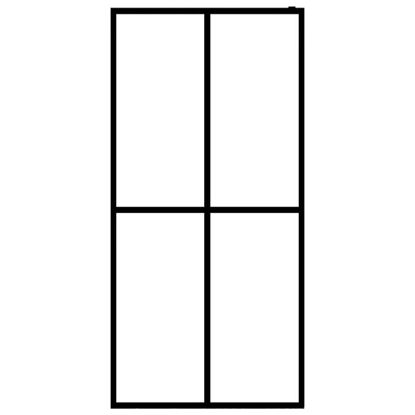 vidaXL حائط دش فاصل زجاج مقوى بلوري 140&times;195 سم