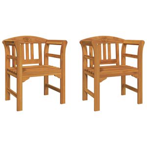 vidaXL مقعد وردة طبيعي 68.5 &times; 46 &times; 82.5 سم خشب الأكاسيا الصلب