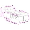 vidaXL سرير أريكة قابل للسحب رمادي فاتح 194 x 50 x 82 سم خشب رقائقي