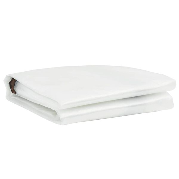 vidaXL قماش مشمع شفاف مزود بفتحات تثبيت، 2 &times; 3 متر، مصنوع من البولي إيثيلين