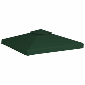 vidaXL غطاء بديل لكشك الحديقة 310 جم/م&sup2; أخضر 3&times;3 متر