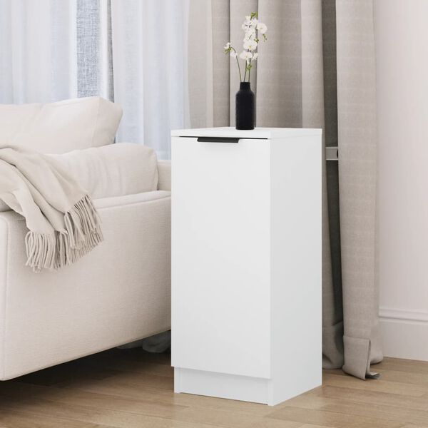 vidaXL خزانة جانبية 70x30x30 سم خشب صناعي أبيض