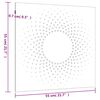 vidaXL ديكور حائط حديقة 55x55 سم فولاذ كورتن تصميم شمس