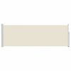 vidaXL مظلة فناء جانبية قابلة للسحب 100&times;300 سم كريمي