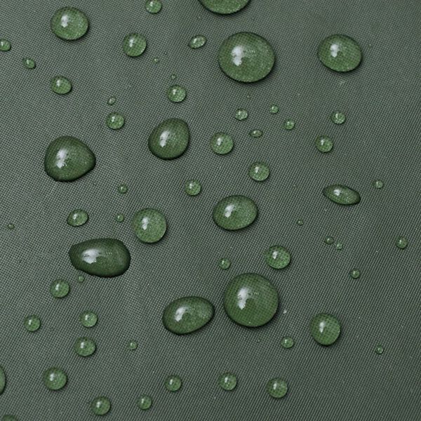 vidaXL فيدا إكس إل معطف مطر طويل مقاوم للماء شديد التحمل بغطاء رأس أخضر م