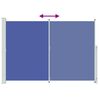 vidaXL مظلة فناء جانبية قابلة للسحب 200&times;300 سم لون أزرق