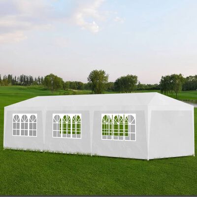 vidaXL خيمة حفلات 3×9 م أبيض