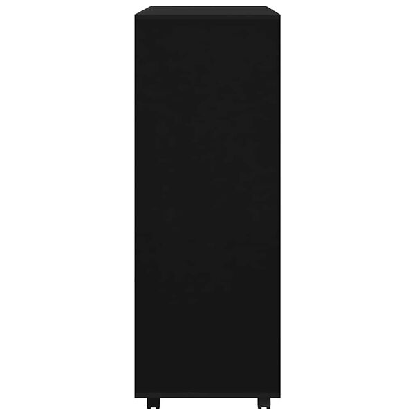 vidaXL دولاب ملابس أسود 80&times;40&times;110 سم خشب صناعي