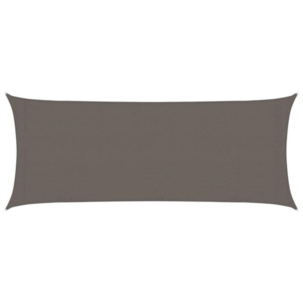 vidaXL مظلة شراعية 160 جم/م² أنثراسيت 2×5 م HDPE