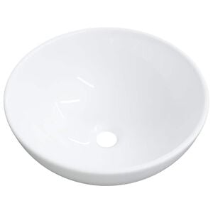 vidaXL Wash Basin White 28x28x10 cm Ceramic - Untranslated