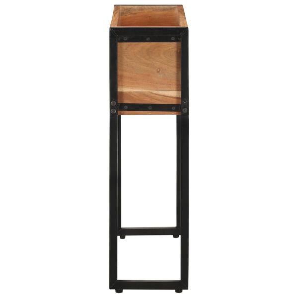 vidaXL حوض زرع 60×20×68 سم خشب أكاسيا صلب