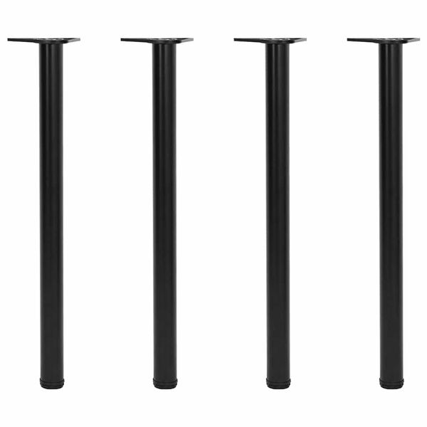أرجل طاولة قابلة للتعديل أسود 870 ملم