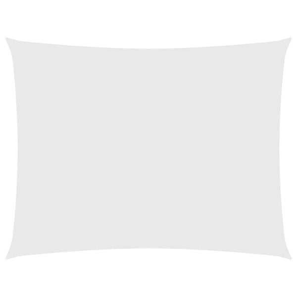 vidaXL مظلة شراعية قماش أكسفورد مستطيلة 3×4.5 م أبيض