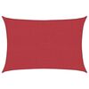 vidaXL مظلة شراعية 160 جم/م² أحمر 3.5×4.5 م HDPE