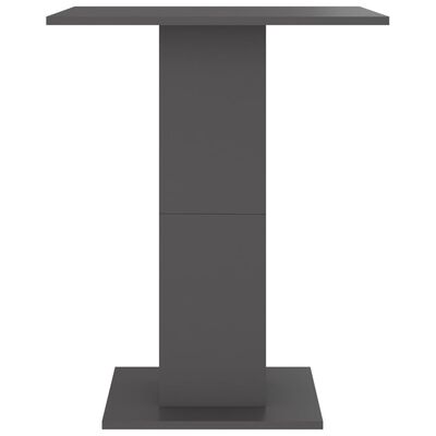 vidaXL طاولة بيسترو رمادي 60×60×75 سم خشب مضغوط